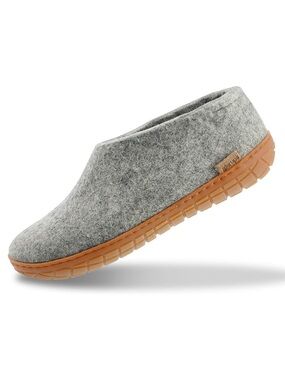 Glerups Shoe Natural Rubber Sole‎ Grey Size 44